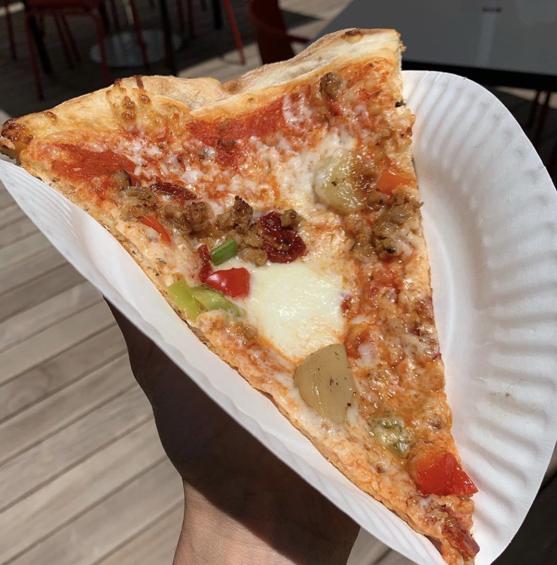 ChefGruel's tweet photo. Breakfast Slice. What’s yours? https://t.co/HXzlCJL8n9