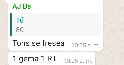 Me ayudan?
1 gema = 1 rt y <a href="/Torres99Aj/">AJ-AppA🍻</a>  me da las gemas para la skin de tick tengo 24h 😭