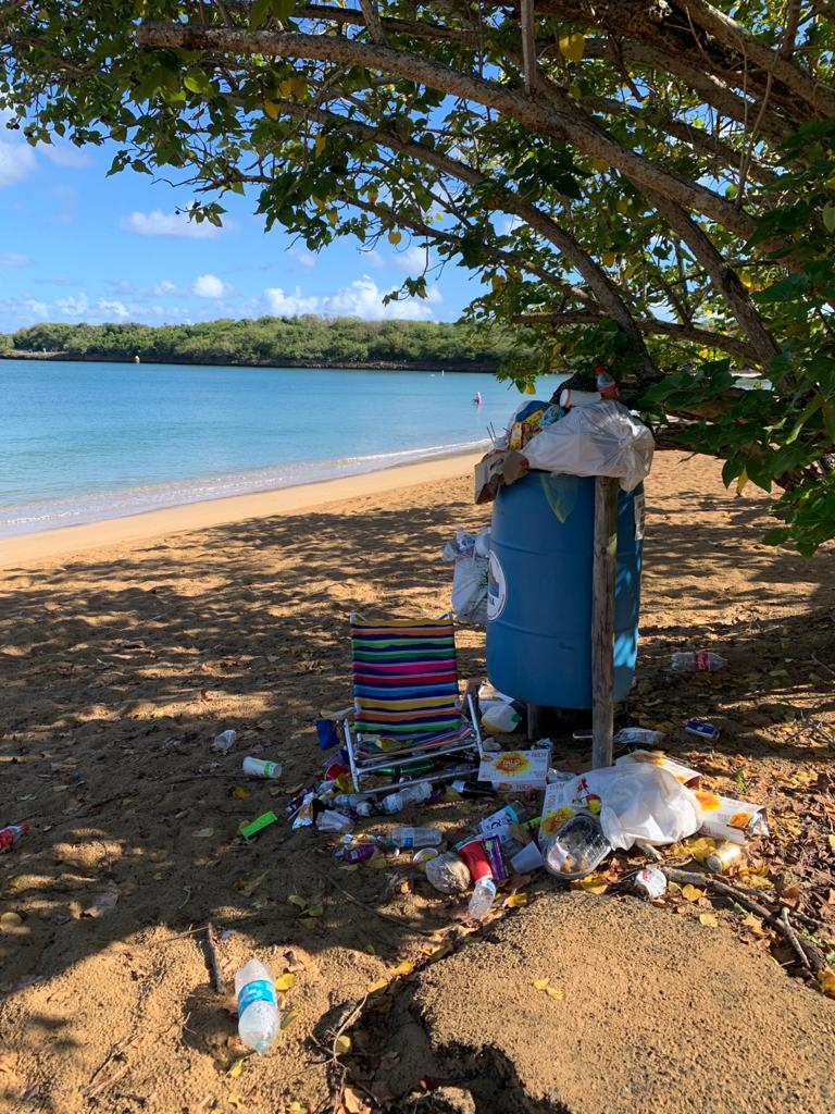 DRNAGPR's tweet photo. Tu no tirarías la basura frente a tu casa... ¿por qué la tiras en la playa? Es responsabilidad de todos mantener nuestras playas limpias. Si ves el zafacón lleno, no tires la basura en la arena, llévatela contigo. ☀️🏖️🌎 Ayúdanos a conservar el Planeta para el disfrute de TODOS. https://t.co/qRR1XIl2Eq
