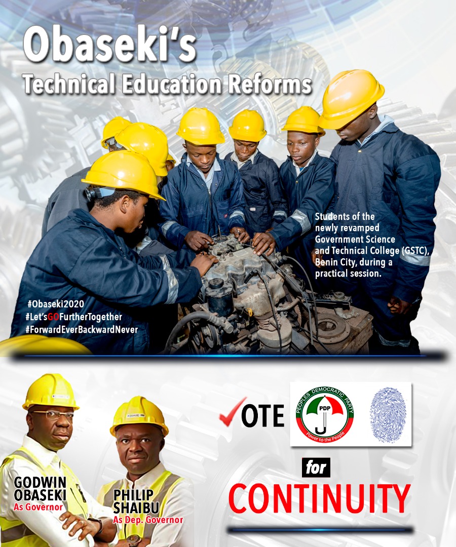 OlaAdene's tweet photo. #WhyIWantObaseki
@GovernorObaseki created SEEFOR Plus, which is 100% funded by @EdoStateGovt and over N10 billion has been committed to this by his administration; it also cuts across all the 18 LGAs of Edo State.
#EdoNextLevel
#LetsGOFurtherTogether
#Obaseki2020 https://t.co/1Qct7sQYkr