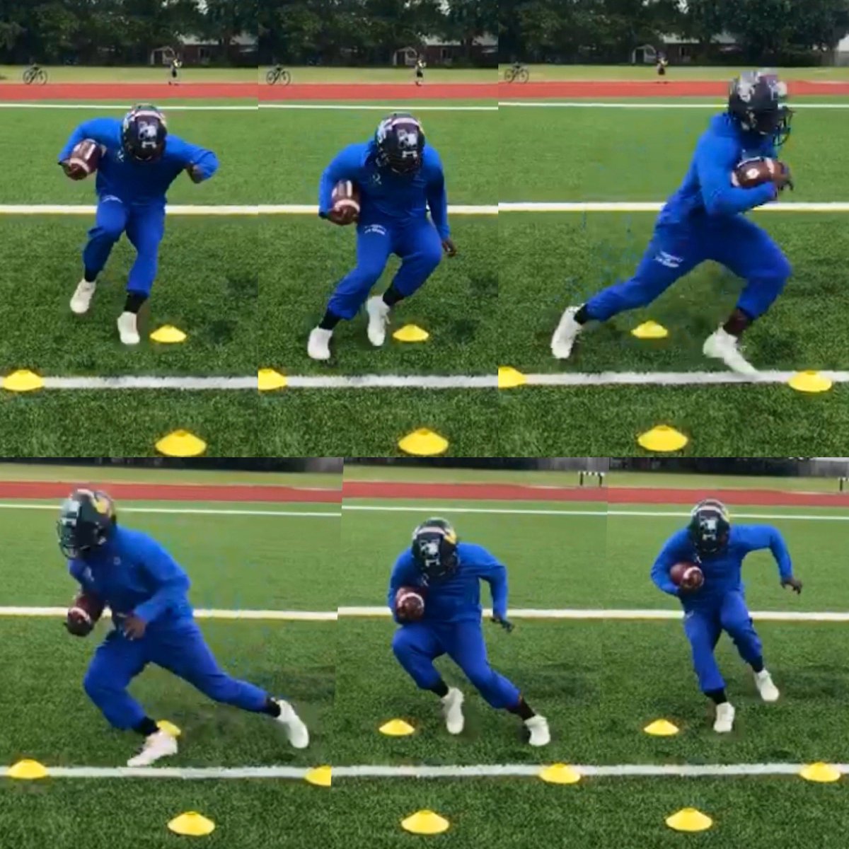 SportcorePro's tweet photo. Trust the science. Follow the System. Running back @jaugustin27 #cutting101 #boyzup #runningback #kinesiology #SportcoreSystem https://t.co/NU67wJfmXE