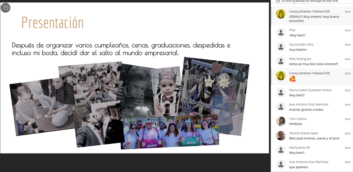 Victoria Romero del Amo es otra #coworker que ha presentado en este #demoday su proyecto "𝘝𝘪𝘊𝘰𝘰𝘭 𝘦𝘷𝘦𝘯𝘵𝘰𝘴".