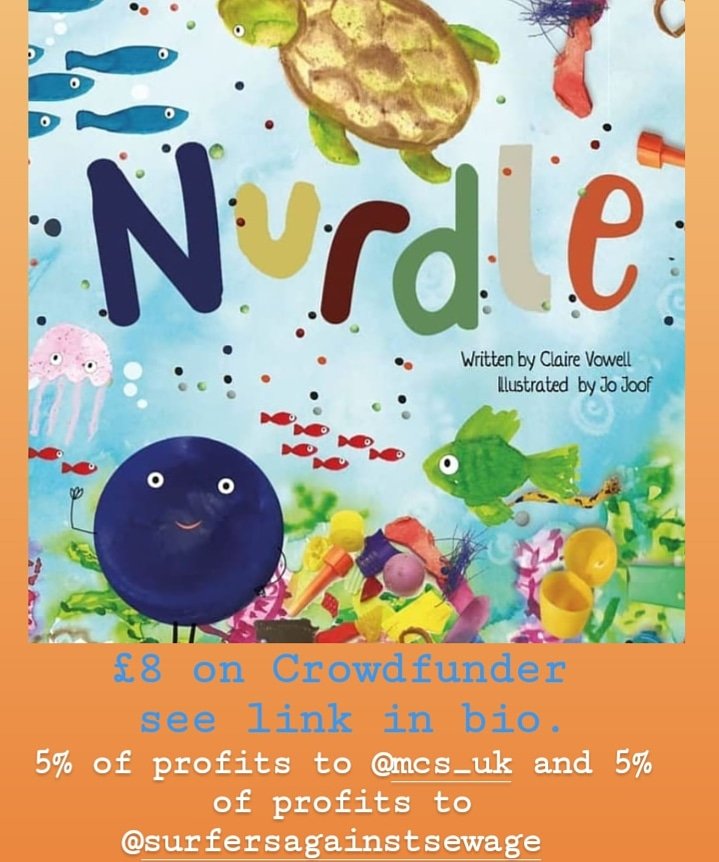 Do you know somebody who would love to read a children's book on ocean #microplastics? Pre-order your first edition copy of #Nurdle for £8 on #crowdfunder 
5% to both @mcs_uk and @surfersagainstsewage 
Illustrated by #Frome  @joofsketchers with ocean plastics #plasticfreejuly