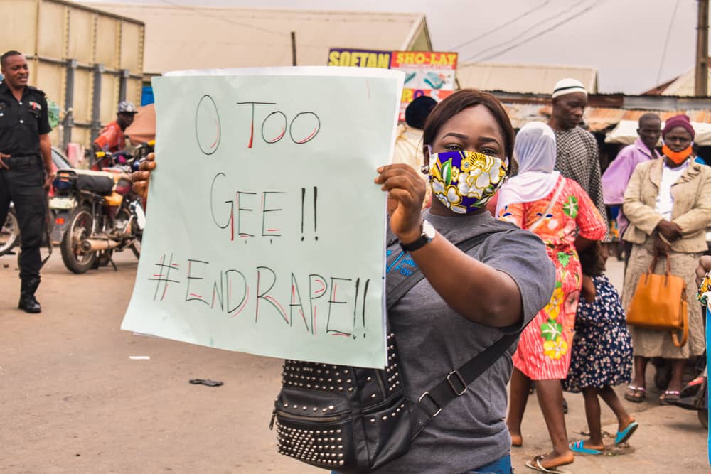 MovementGirl's tweet photo. We partner with AIA in the walk against rape at ibadan. https://t.co/4VQ72cAQos
