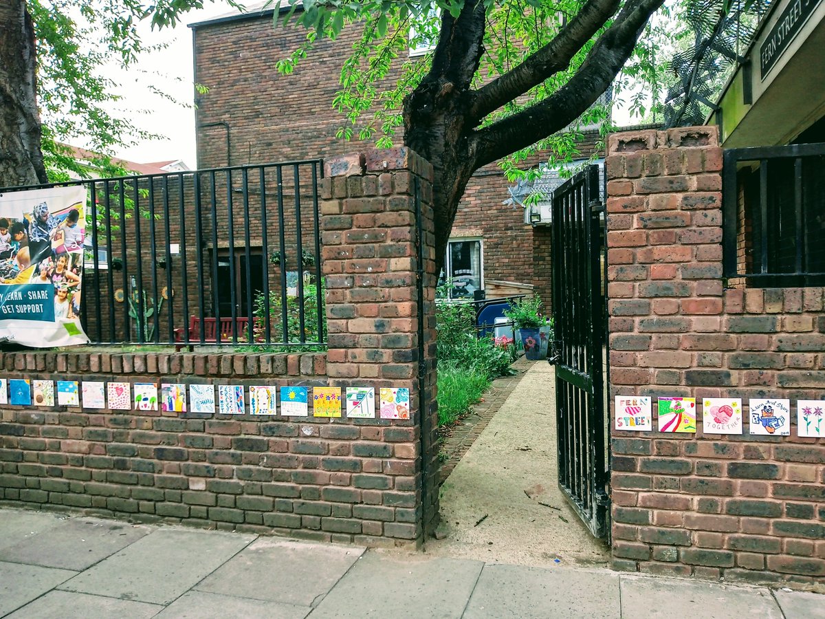 FernStreetBow's tweet image. Absolutely loving seeing these tiles designed by children and families last year finally take their proper place. (Huge thanks to local artist and community legend Hannah Miles for all her time, love and effort!) #colourmebeautiful