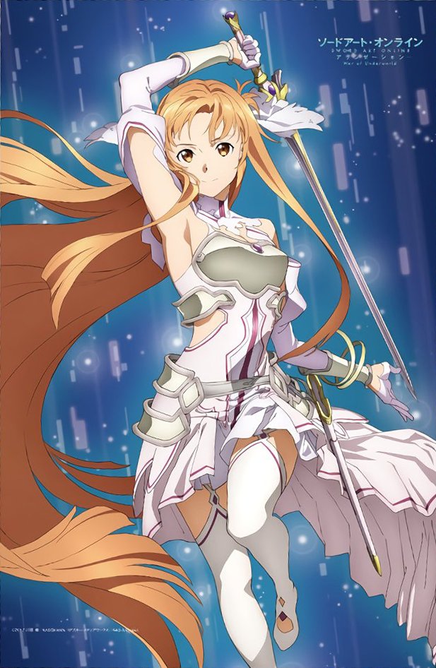 Elle a connu des moments de doutes mais désormais elle s'est relevée plus déterminée, forte et courageuse que jamais pour tous ceux qui lui sont cher à commencer par Kirito Asuna a un coeur d'or et n'hésitera pas à brandir son épée pour son bonheur et celui de ses proches