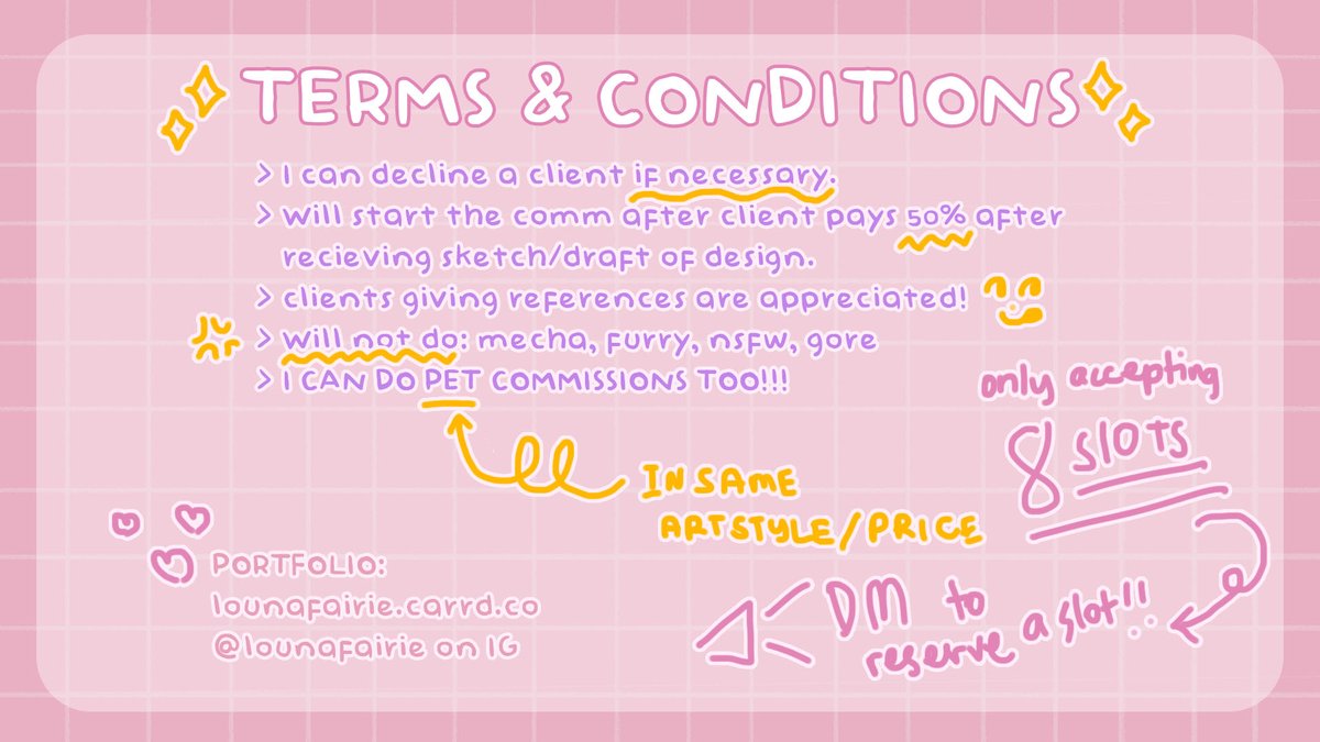 lounafairie's tweet photo. Hi✨ [ RTs are appreciated! ]

I'm finally opening commissions!! YEY! but only for 8 slots rn huhu DM me to reserve a slot!!! THANKIIIEEES! ✨

portfolios: 
https://t.co/XYKGYooHxe
IG @/lounafairie

❤️❤️❤️ https://t.co/pOt8xNECJB
