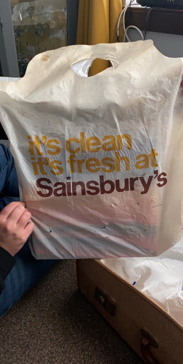 SarahGinge92's tweet photo. @sainsburys in what year was this your slogan? Just found this bag full of records in the in-laws loft! https://t.co/WF2oLuFhaO