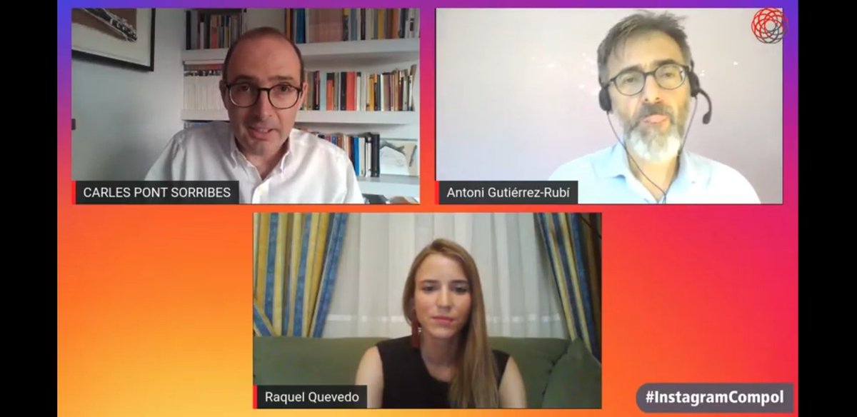 ArielaSzpanin's tweet photo. Presentación online del libro: "Instagram en la estrategia de construcción de liderazgo político" @cpontsorribes, @antonigr y @Raquerre @LadyAAmado @CatedraIDG_UPF @ideograma
#InstagramCompol https://t.co/Z2nO56JiMx
