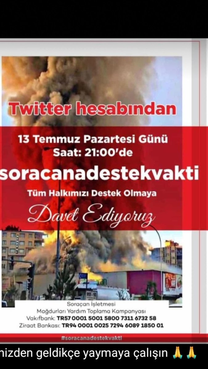 FahriyeBagc's tweet photo. #soracanadestekvakti
Şimdi sıra bizde birlik olma zamanı https://t.co/L2riwL6PTJ