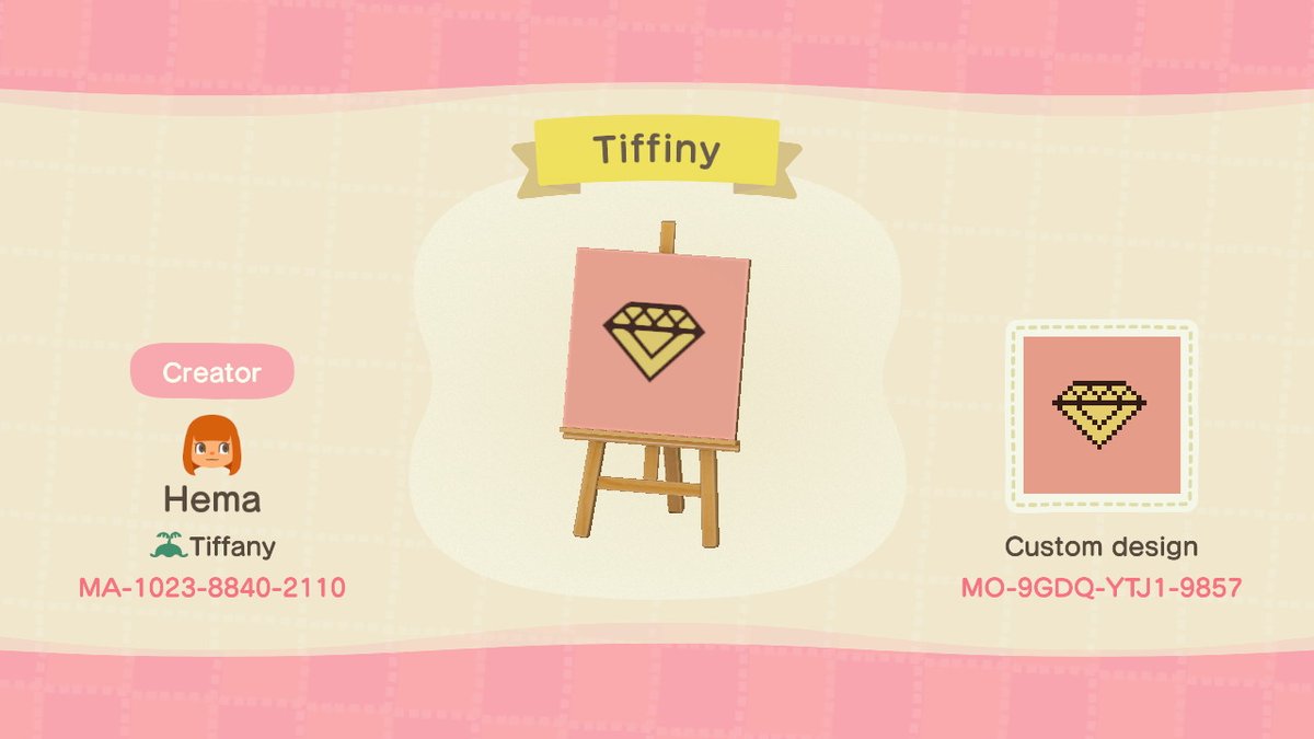 Hemz0306's tweet photo. Tiffiny flag and logo #islanddweller #customdesign #AnimalCrossing #ACNH #NintendoSwitch https://t.co/AZ58FqOV5d