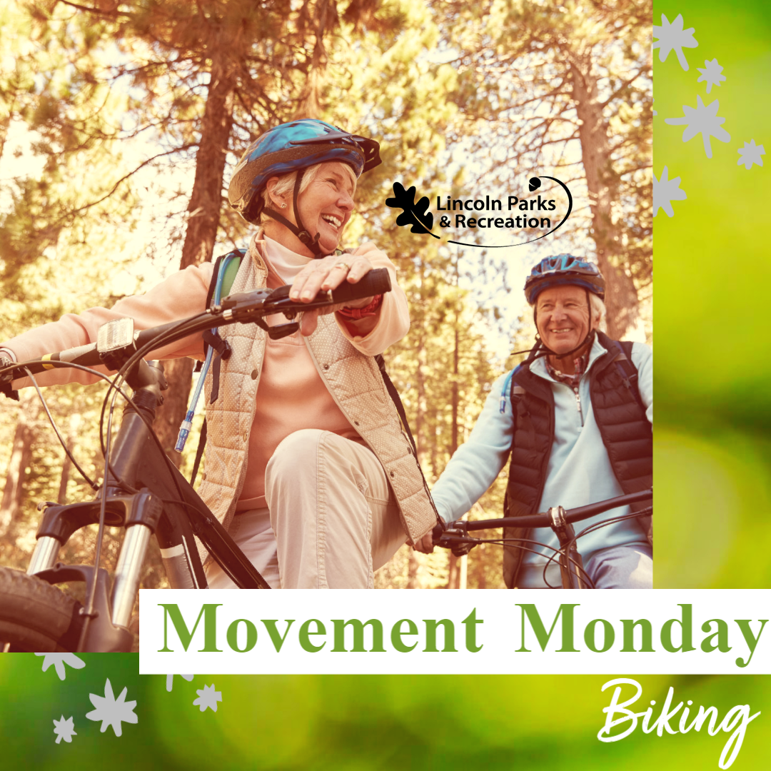 LnkParksRec's tweet photo. Happy #MovementMonday!🤸‍♂️ Biking offers several health benefits including increased cardio ability and muscle strength. 🚴‍♂️ When riding on the trails, remember to follow our trail guidelines &amp; remember to physical distance! #LNK #LPR https://t.co/G0L2Q3eQIc