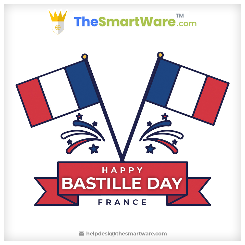 SmartXaaS's tweet image. A Revolution Can Be Neither Made Nor Stopped. Happy National Day of France.
.
.
.
#thesmartware #HappyBastilleDay #BastilleDay2020 #14July #14juillet #14juillet2020 #BastilleDay #NationalDay #France #Paris #Celebrate #Celebration #BastilleDayHeroes
