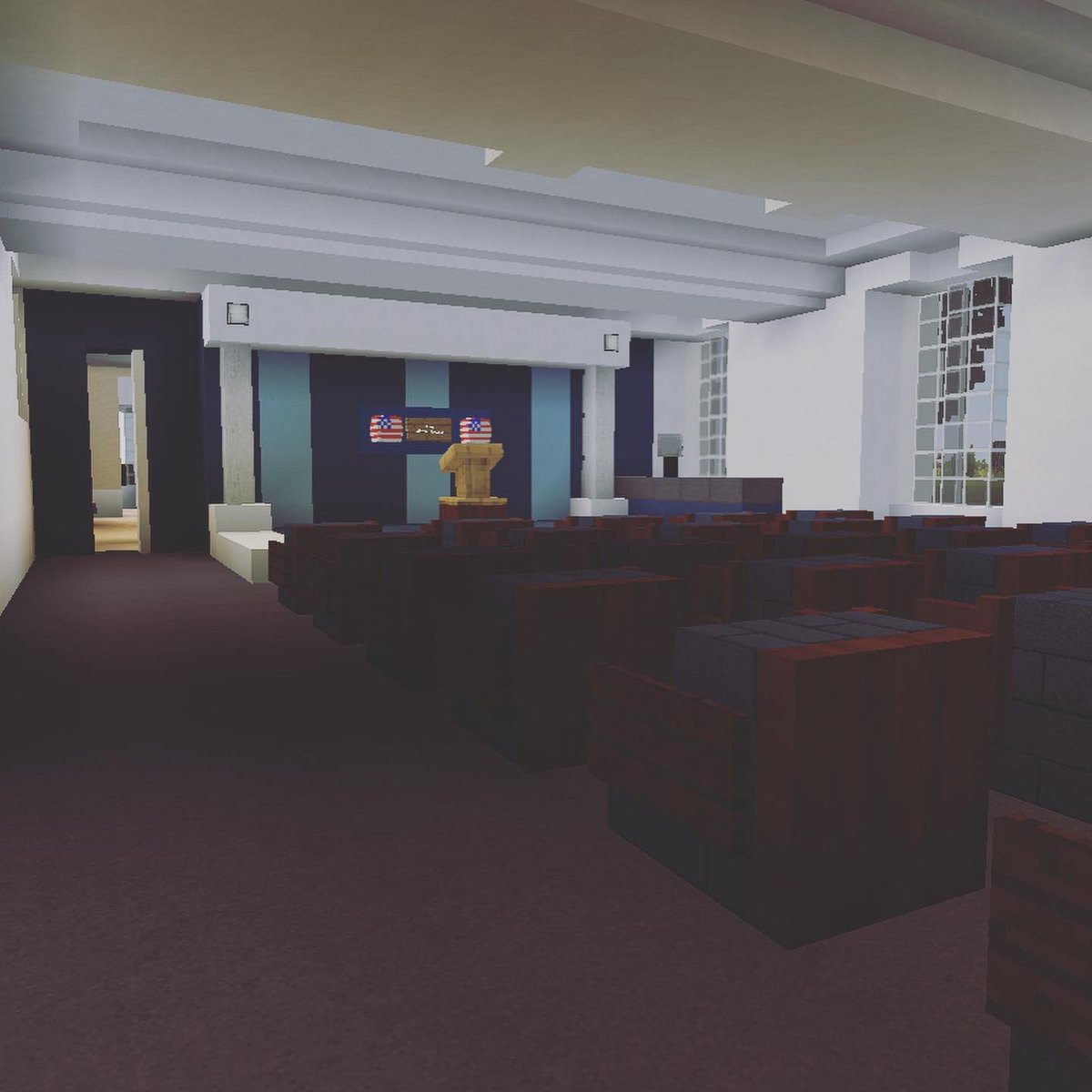 Blueprint Creative On Twitter The White House Press Room But In Minecraft