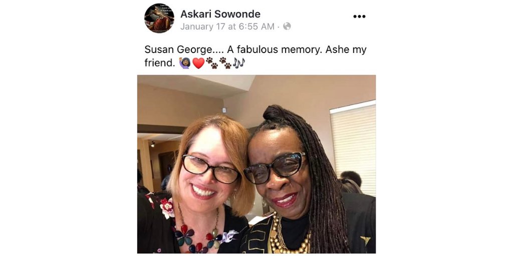 Here’s Sowonde with organizing partner, close friend, as well as founder & executive director of Progressive Zionists of California, Susan George.