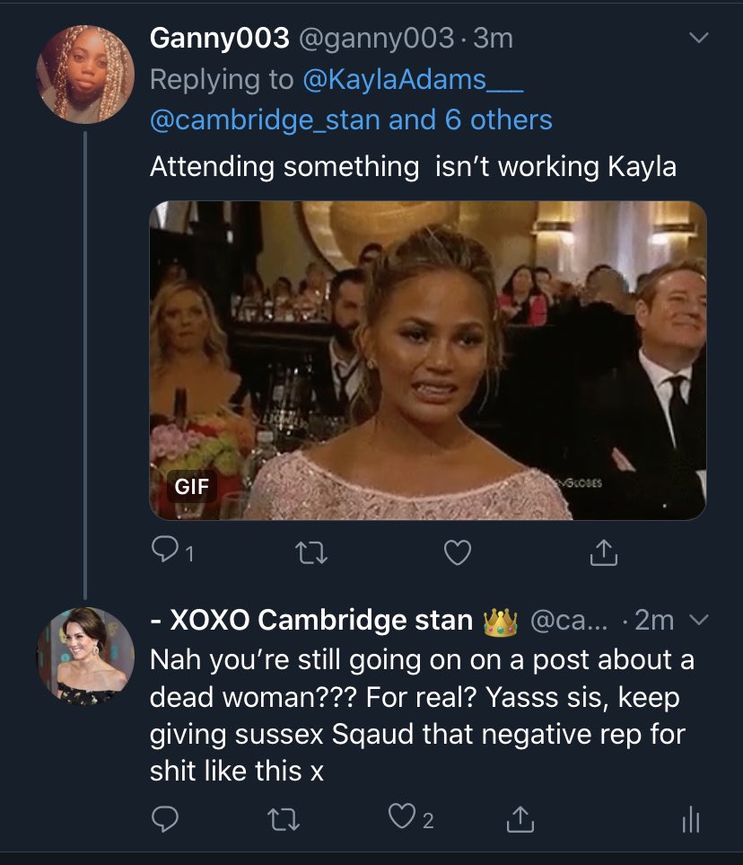 48. A body is found, likely to be the actress Naya Rivera, RIP , and so some sussex Sqaud members attack megxit in the comments who are giving their condolences, and attack Kate