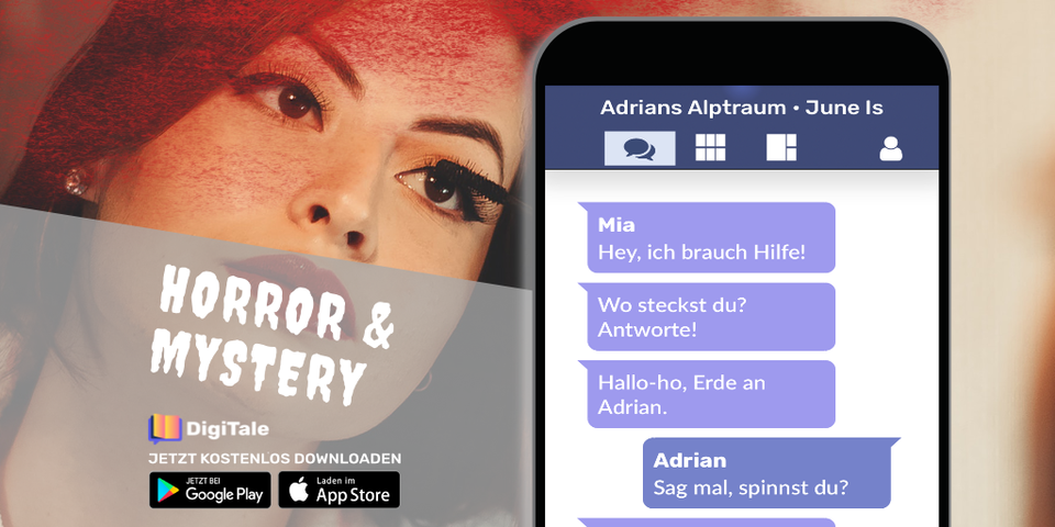 DigiTaleApp's tweet image. 🧟‍♂️ 🔪 HORROR &amp;amp; MYSTERY

📣 Adrians Alptraum

Autor:in: June Is

⁉️ Ein nächtlicher Besucher versetzt Mia in Panik, 
kann ihr Freund helfen?

Jetzt die App kostenlos downloaden und weiterlesen: tosto.re/digitale

#DigitaleLiteratur #autorenleben #Mystery #Horror