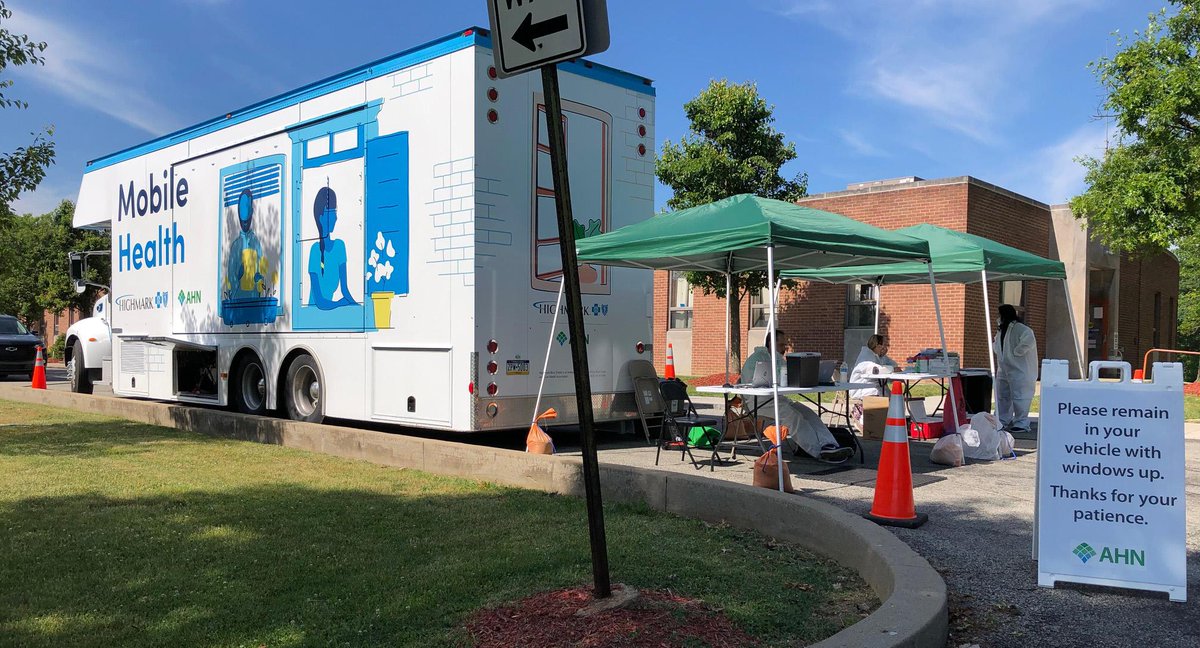 AHNtoday's tweet photo. This week, our mobile COVID-19 testing vehicle will be in Pittsburgh's Hill District, Clairton, Hazelwood, Homewood and Duquesne. We also offer testing at standing community locations throughout Western PA. Call 412-Nurse-4U to make an appointment. https://t.co/qpaxW0flnX https://t.co/6SMb3zpjNH