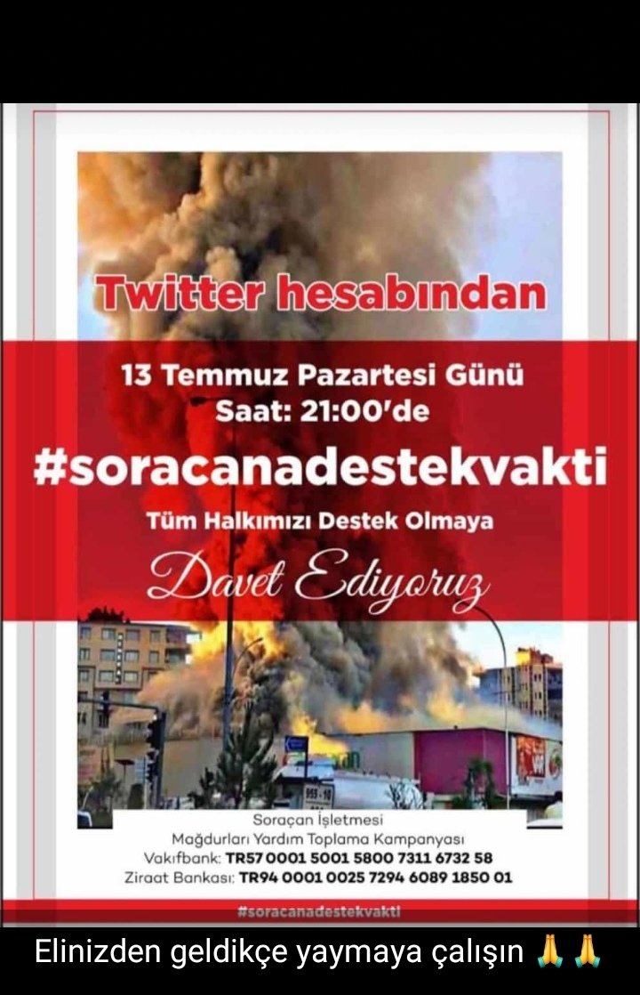 Yanındayız #soracanadestekvakti