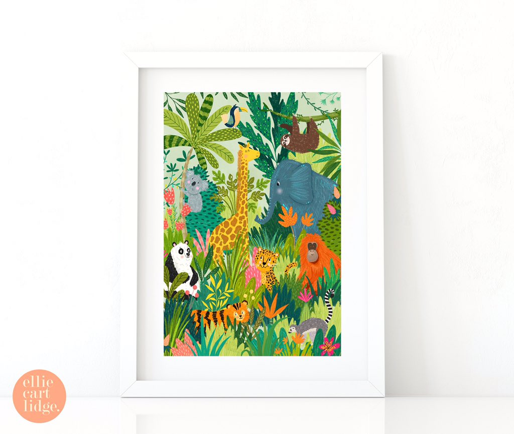 EllieCartDesign's tweet photo. New Jungle Pals Print now available on my Etsy shop.
Available at A4 & A3 size
Shop here ๐๐ป https://t.co/RXDvwHCDt6
#kidsprint #etsyuk #etsygifts #giftideas #shopsmall #interiordecor https://t.co/vl7NCGhaZy