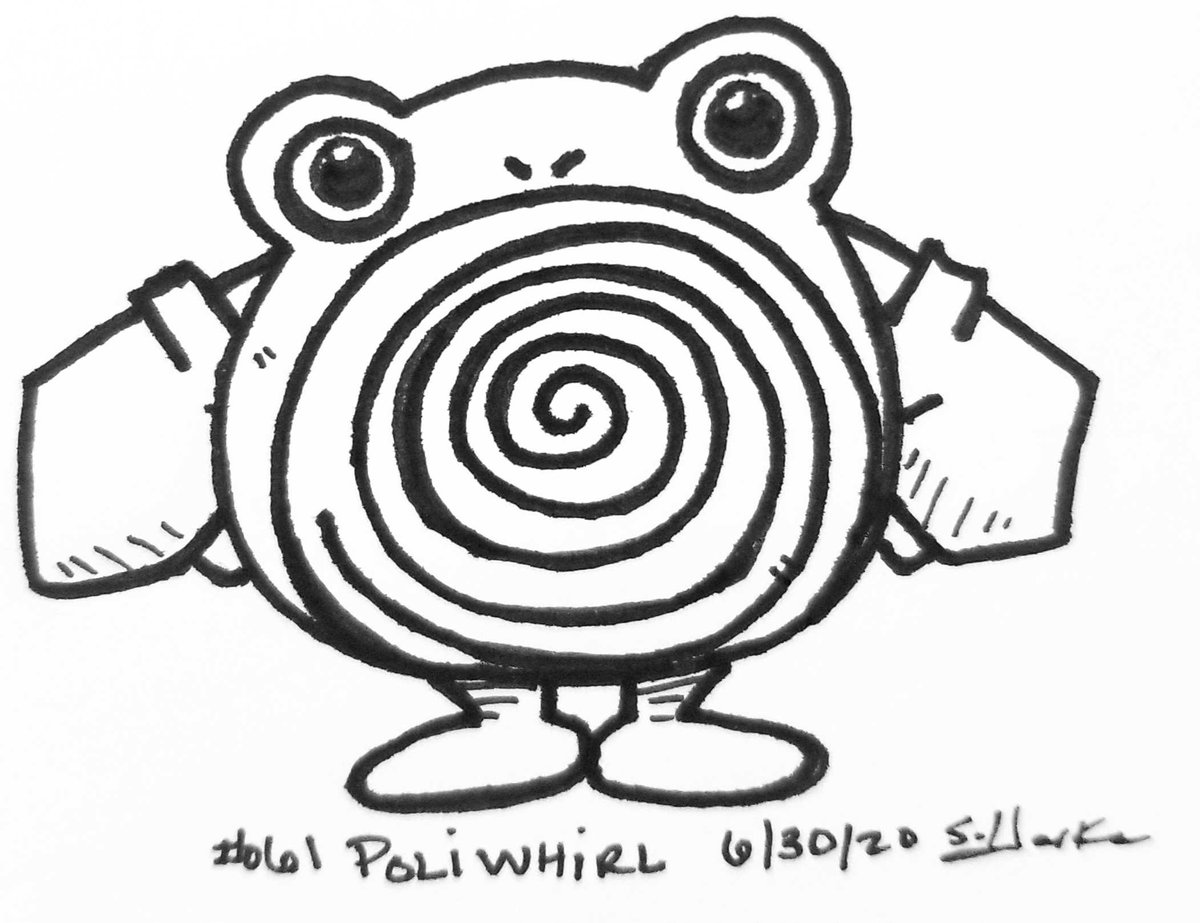 Reverrii_Pixy's tweet photo. #DrawEveryPokemon
061 #Poliwhirl
#Pokemon β’ #PokemonArt β’ #TraditionalArt β’ #Drawing https://t.co/WSGk58yQrG