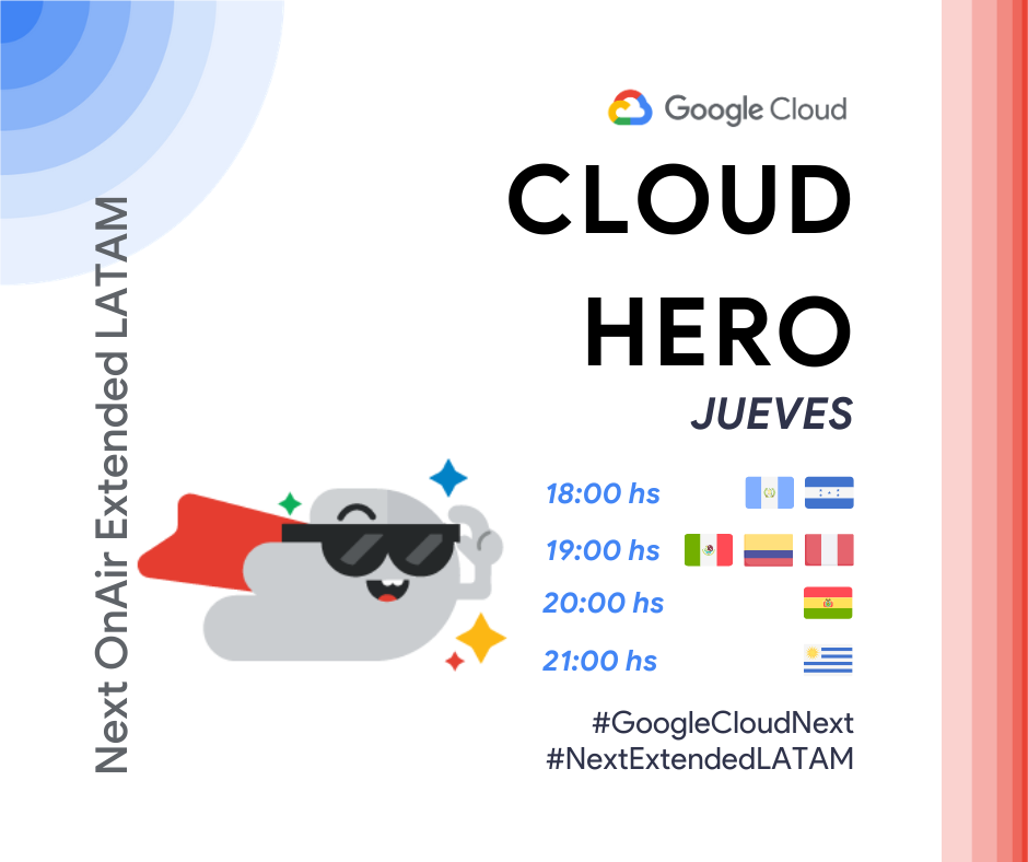 gdgcloudlima's tweet image. Next OnAir Extended Latam 🥳
Las comunidades @googlecloud  de Latinoamerica estaremos cubriendo el evento mas importante del año y para ello tendremos : Paneles con expertos o empresas y  Cloud Hero semanal. Pronto links de inscripción ✍️
#GoogleCloudNext #NextExtendedLATAM