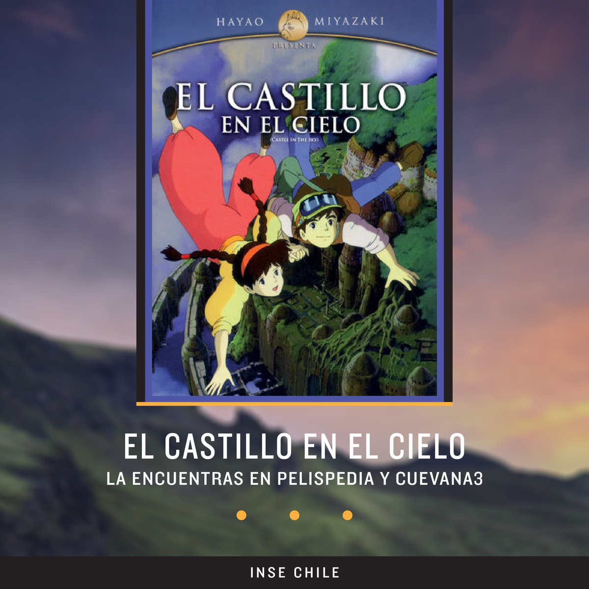 INSE_CHILE's tweet photo. 📽️ Inse Recomienda "Películas para ver en cuarentena"✨

Compartimos con ustedes esta selección de películas del Studio Ghibli para verlas en familia. 

¿Quieres recomendar alguna película? 
¡Coméntanos en los comentarios!

#cuarentena #quedateencasa #sename https://t.co/z2f0LM6OyV