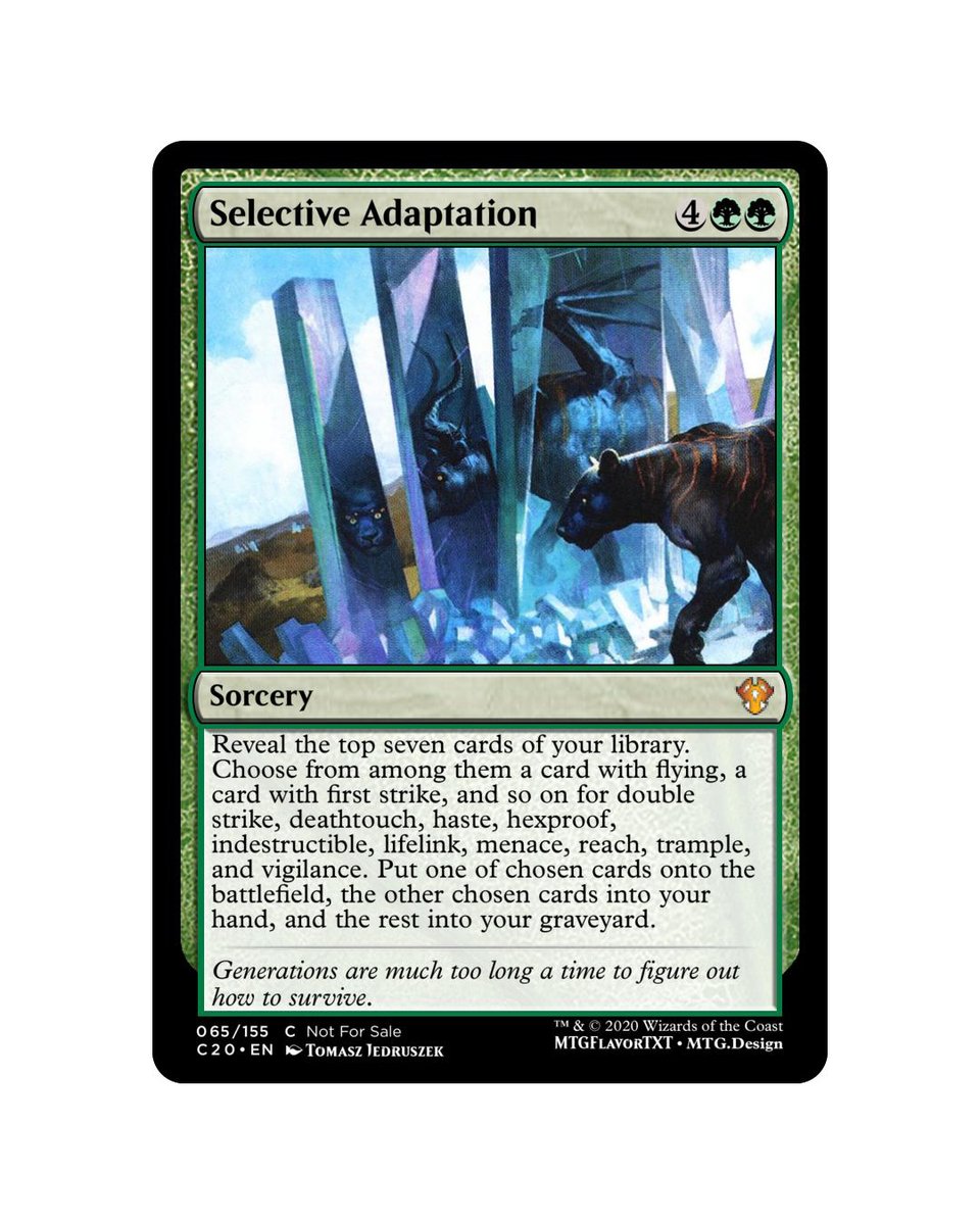 mtgtxtflavor's tweet photo. Custom flavor text.
#mtg #mtgalter #magicthegathering #magicaddict #mtgalteration #mtgalteredcard #mtgaltered #alteredmtg #alteredcard #mtgcommunity #mtgdaily #mtgedh #mtgcollection #mtgpimp #mtgaddicts #mtgcommunity #mtgflavortext #mtgcustom https://t.co/4RZAxpQP72