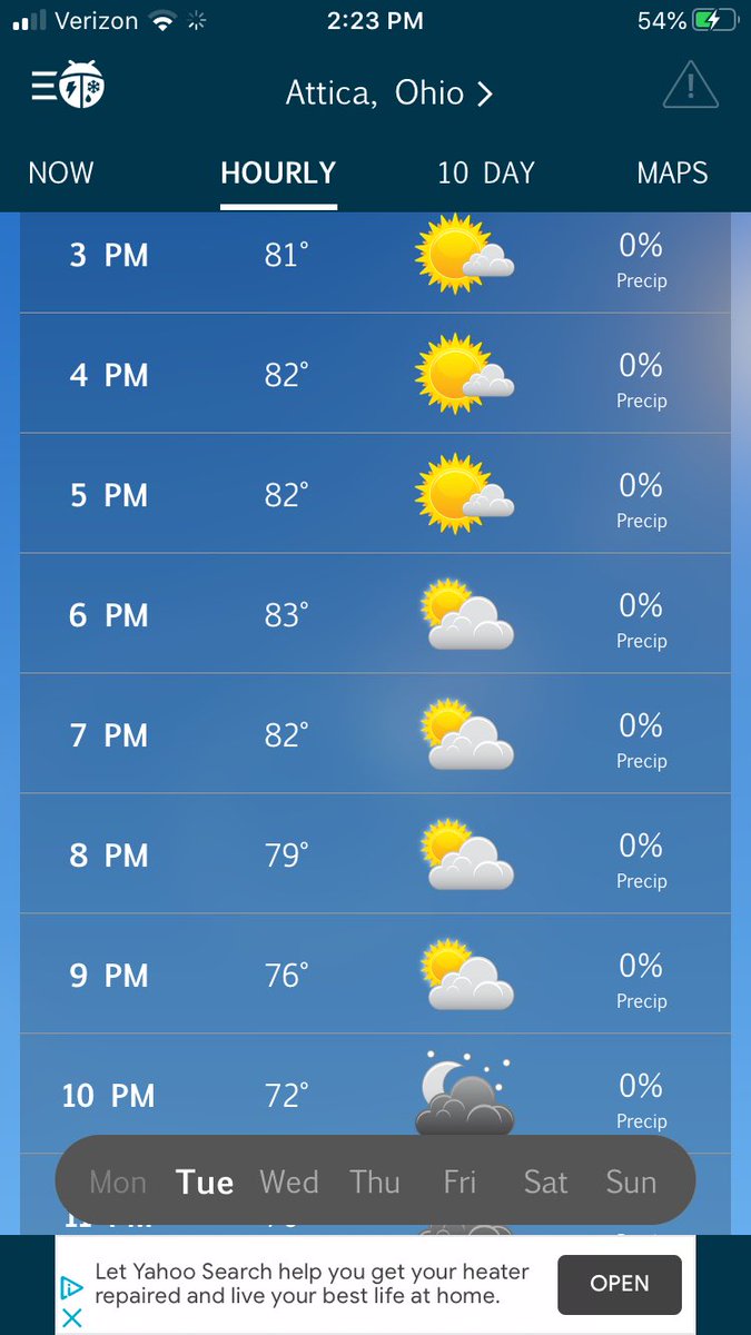 Couldn’t ask fo much better weather for tomorrow’s <a href="/WorldofOutlaws/">World of Outlaws</a> @OHIOLOGISTICS #bdclassic presented by <a href="/RacingOptics/">Racing Optics</a> at <a href="/atticaracewyprk/">Attica Raceway Park</a>.👏🏼👏🏼