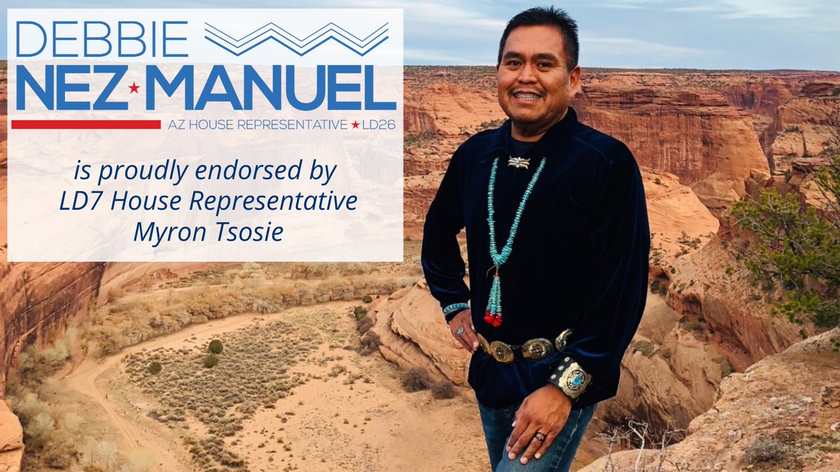 I look forward to protecting natural resources and keeping our veterans issues at the forefront with thoughtful leaders like Shi Tsili Rep. @MyronTsosieLD7. Thank you, axhe'hee for having belief in my capacity to serve Arizona. Retweet to share the good news! #srpmic #tempe #mesa