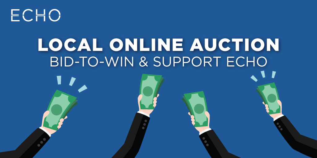 Please bid before noon, July 31st with your best and final offer on a variety of items in ECHO's 1st online auction (event.gives/echo). Winners will be notified by the end of that day. For more info contact Bob Pizzimenti (571) 707-8249 or bobp@echoworks.org #bidforgood