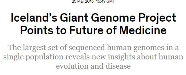 16/. The idea of sequencing the genomes of millions of people for medical & scientific use isn't new.In 2012, a US biotech firm paid $415 million for a company to get access to the genetic data of the entire population of Iceland where conditions for genetic research are ideal.