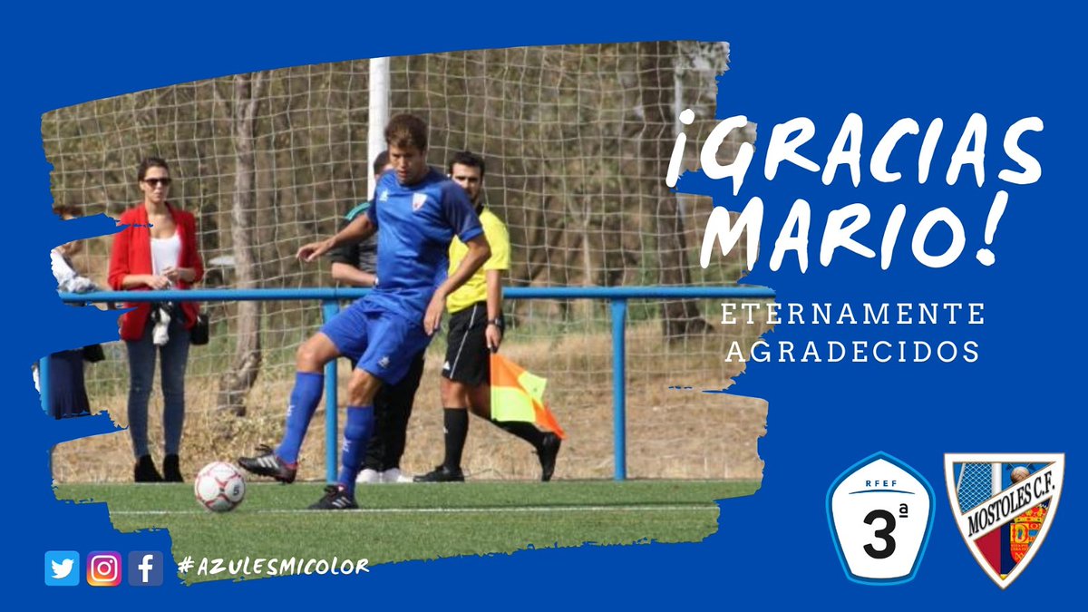 BAJA <a href="/Mostoles_cf/">Móstoles C.F.</a> :

El <a href="/Mostoles_cf/">Móstoles C.F.</a> , anuncia una nueva baja. El central <a href="/Mario_Sanchez_V/">Mario Sánchez</a> , no seguirá en la 20-21.

En la 19-20, participo en 14 encuentros, 10 de titular, con un total de 941 minutos jugados.