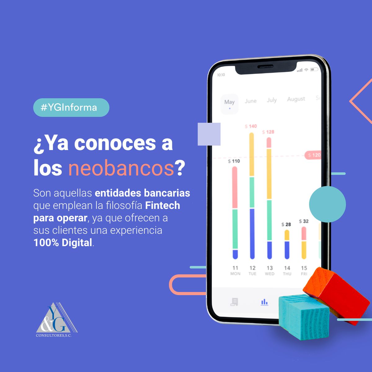 YGConsultores's tweet photo. #YGInforma ¿Ya conoces los Neobancos? Conoce el futuro bancario y sus principales características.
#YGImforma #NeoBanco #Fintech #BancaDigital #AsesorateconYG #Startup #Entrepeneur https://t.co/oBKpUQhJhe