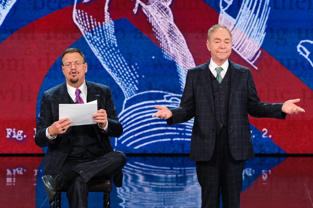 pennjillette's tweet photo. Want to hear @MrTeller speak (and correct my French)? Tune in for an all-new #FoolUs tonight at 9pm EST/PST on @TheCW #magic #Vegas #Tricks #TellerSpeaks #frenchdrop https://t.co/WPG1Vso1BG