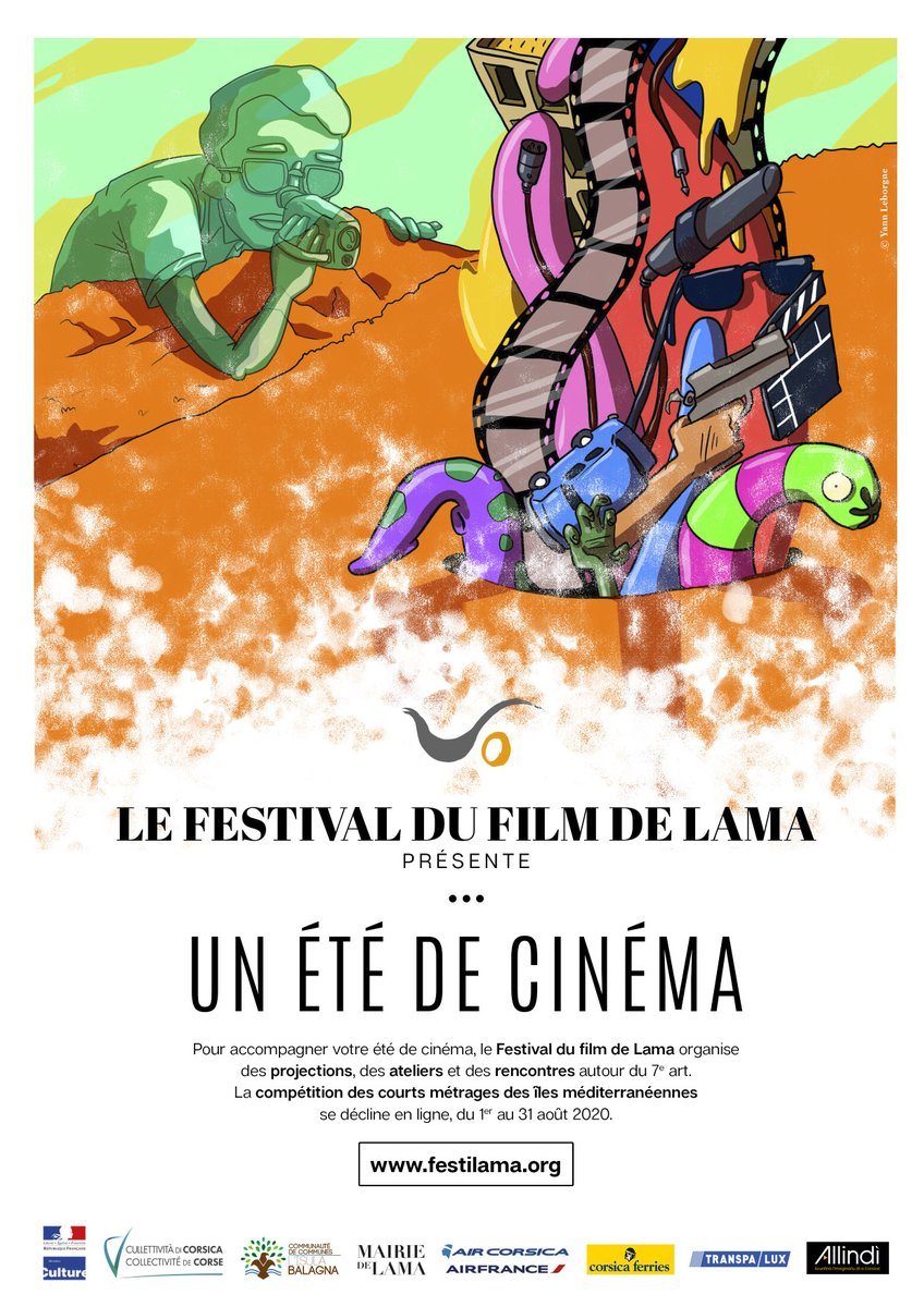 festilama's tweet photo. Le @festilama vous propose un #etedecinema tout au long de la saison estivale. Des ateliers, des projections et une compétition en ligne des courts métrages des îles méditerranéennes avec #allindi la plateforme corse.
Plus d'infos sur https://t.co/LEDTqlsa77 https://t.co/803LQDCX5s