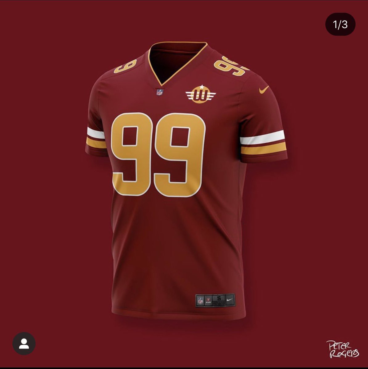 washington redtails jersey