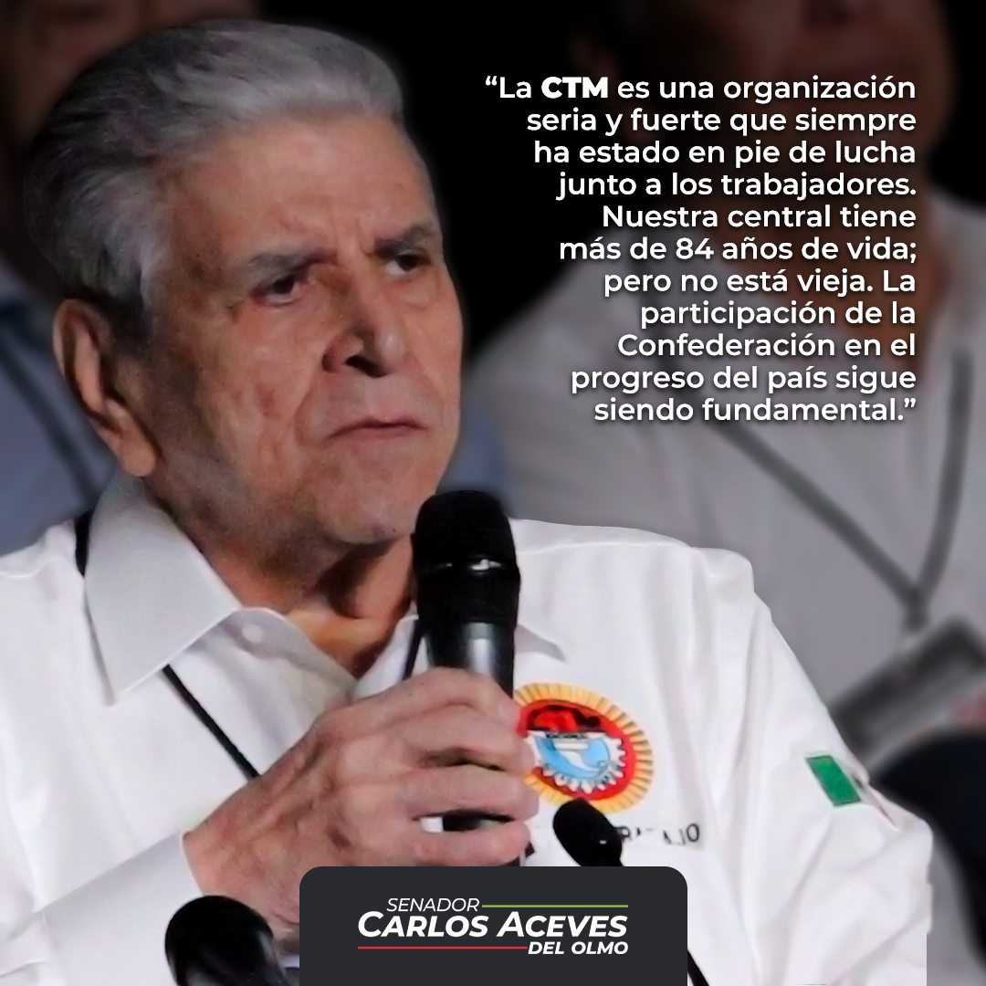 CarlosAceves_'s tweet photo. Con más de ochenta y cuatro años de historia luchando por la defensa de los derechos de las y los trabajadores, la @CTM_MX sigue fuerte y sólida para seguir contribuyendo al progreso de México. https://t.co/Zbs1BHkCwk