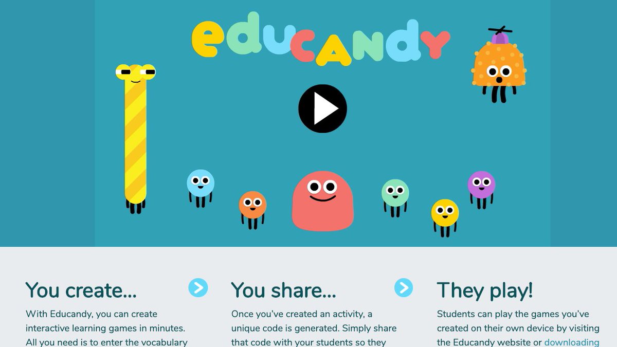 KSzajner's tweet photo. 🍭Educandy🍬 This site turns your content into cool, interactive games!! Best of all, students have choice for the game that they want to play!!

Try it here - https://t.co/pxCBn6HjyZ

#remotelearning #distancelearning #reading #math #teacher https://t.co/QRiqEtwwvu