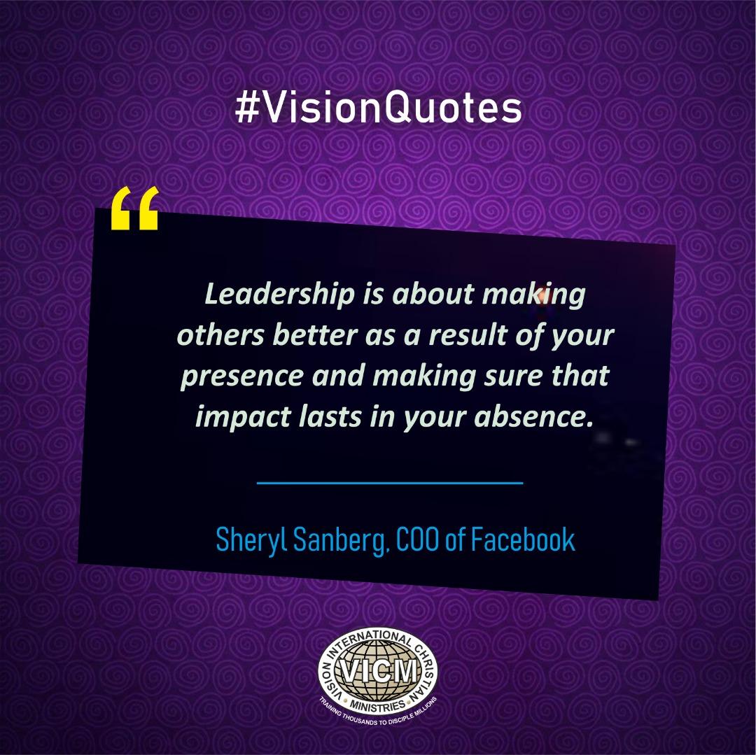 VICM_Nigeria's tweet photo. #VisionQuotes || @sherylsandberg

#Leadership #MakingOthersBetter #vicmnig https://t.co/BvPLM0OASD