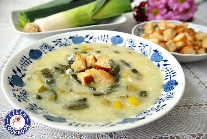 czechcookbook's tweet photo. Have you ever made Leek Soup? In my family this is very popular and simple soup to make and we love it. ☺️ Recipe: https://t.co/73IyY36tCL #leek #leeksoup #soup #czechfood #czechmeal https://t.co/t8EGFpcpmb
