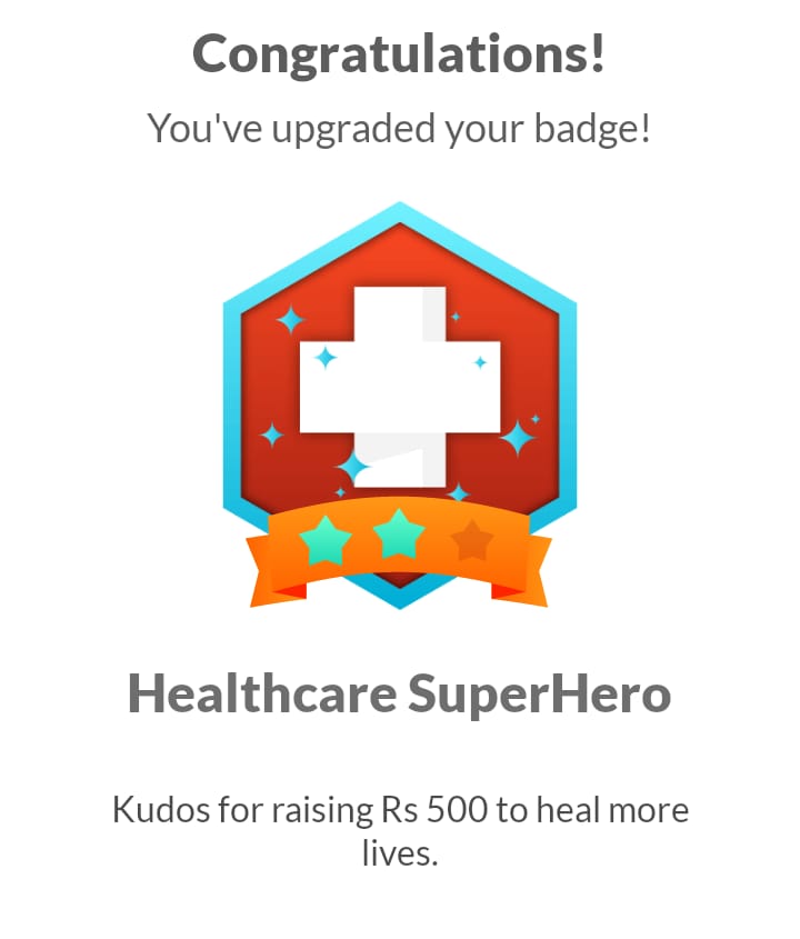 tejasmishra1997's tweet photo. Yesterday became Healthcare SuperHero and earned the new badge on @Impact_App_ #Impact #WalkForPride #WalkForNation 💛🇮🇳 https://t.co/CZRncRkPBb