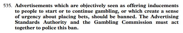 Lords Gambling Industry Committee tweet media