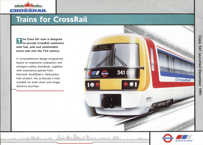 Railwatch's tweet photo. A 1991 #CrossRail poster produced jointly by #BritishRail #NetworkSouthEast and London #Underground. #Railfuture has been waiting for CrossRail for more than 30 years. Will it open by December 2021? https://t.co/29PV9OAdXF