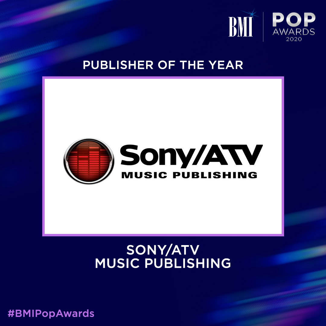bmi's tweet photo. Congrats to @SonyATVMusicPub on being our #BMIPopAwards Publisher of the Year with songs like “Beautiful,” “I Don’t Care,” “Old Town Road,” “Sunflower 🌻” and so many others. Visit: https://t.co/hnsBxAjrYh to see a special message from Jon Platt! #SonyATV #JonPlatt https://t.co/A8QRJyW4KY