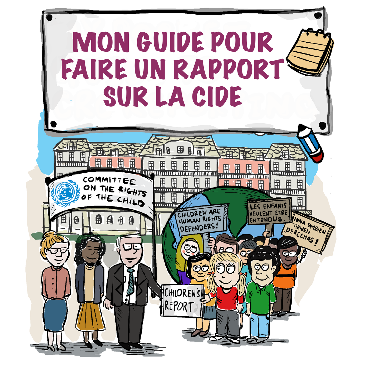 ChildRightsCnct's tweet photo. 🎉Just launched: new version of My Pocket Guide to CRC Reporting, a tool for #children to tell how #childrights are respected in their country &amp; to engage in ongoing monitoring of the #CRC &amp; its OPs! Spread the word! #childparticipation #CHRDs EN, FR, ES: https://t.co/kZbBx0c8Ax https://t.co/TIs8LtJQ2k