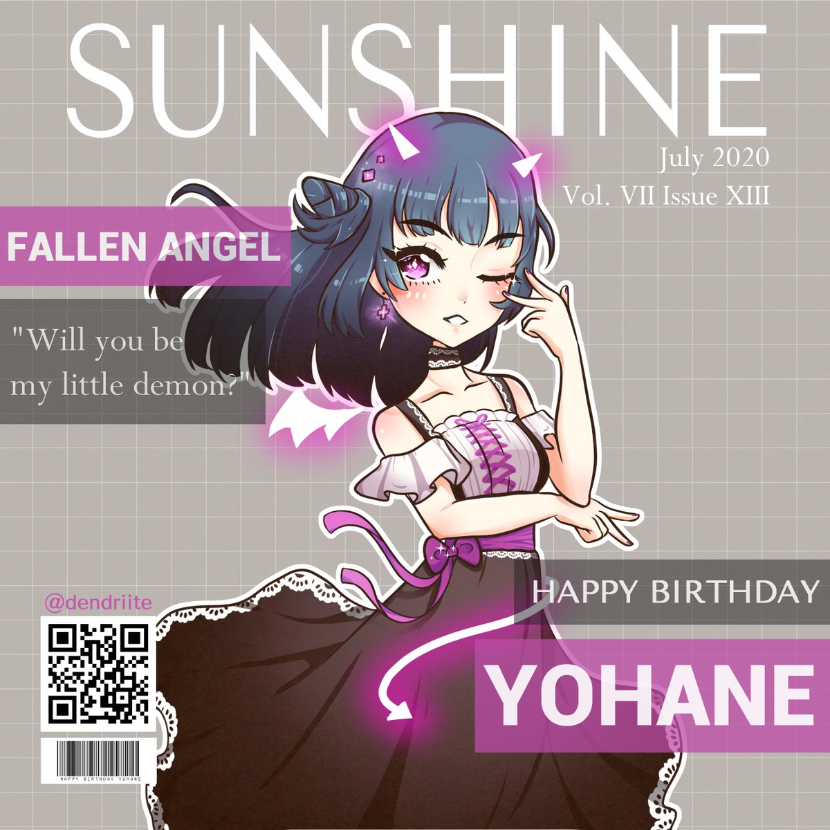 dendriite's tweet photo. Happy Birthday Yoshiko-chan!! I mean-- Yohane!! Drew a magazine style-cover for Yohane's bday~ I'm glad I was able to finish it on time 💖

#津島善子誕生祭2020 #津島善子生誕祭2020 #lovelive https://t.co/cLzHdNItVL