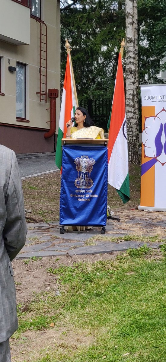 Ohrling's tweet photo. Bidding farewell to her Excellency Mrs Vani Rao. Her support to Innofrugal conference has been a great help to us! We wish her all the success in her new appointment based in Delhi. https://t.co/eRa1JtQ1qT