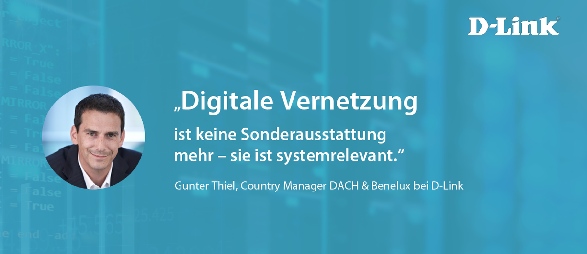 Dlink_GmbH's tweet photo. Anschub für die #DigitaleTransformation: diese Folge der Coronakrise machte sich in der #ITKBranche schnell bemerkbar. Zusammen mit Vertretern aus dem Netzwerkmarkt spürt die @crn_de weiteren Auswirkungen nach und wirft einen Blick in die Zukunft: https://t.co/AT6Qgw0mn5 https://t.co/2VJLIwx3VX