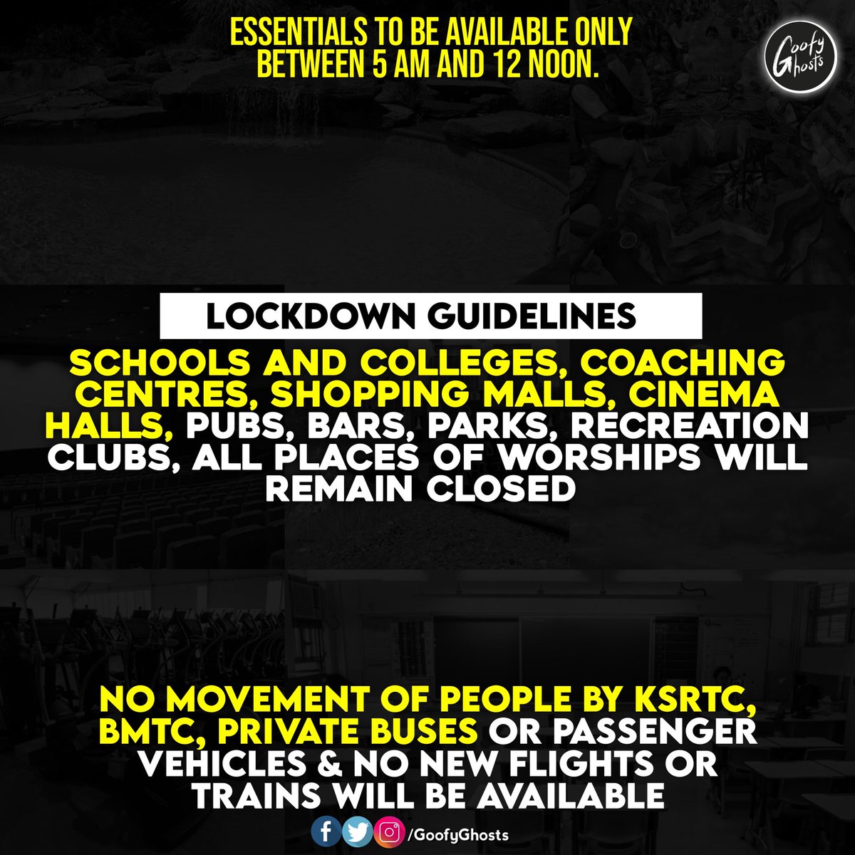 GoofyGhosts's tweet image. New lockdown guidelines

#LockDownGuidelines 
#Bengaluru #Karnataka #Bangalore